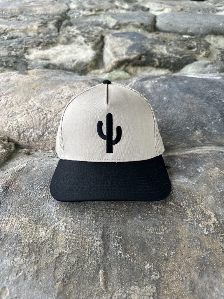 Simple Cactus Black and Tan Hat