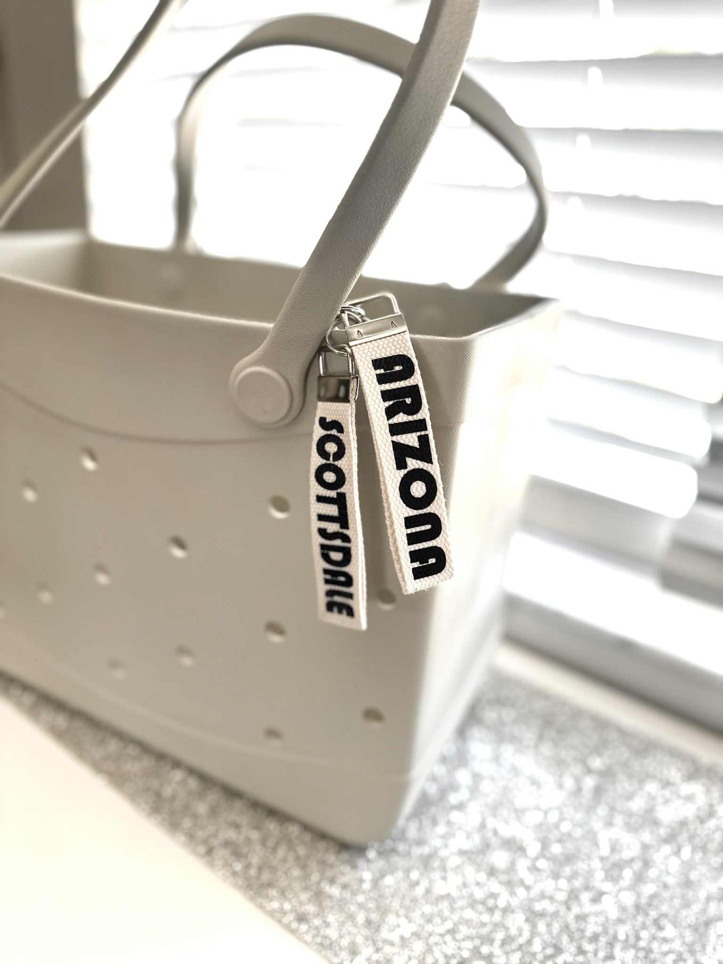 Woven Canvas Keychain Wristlet