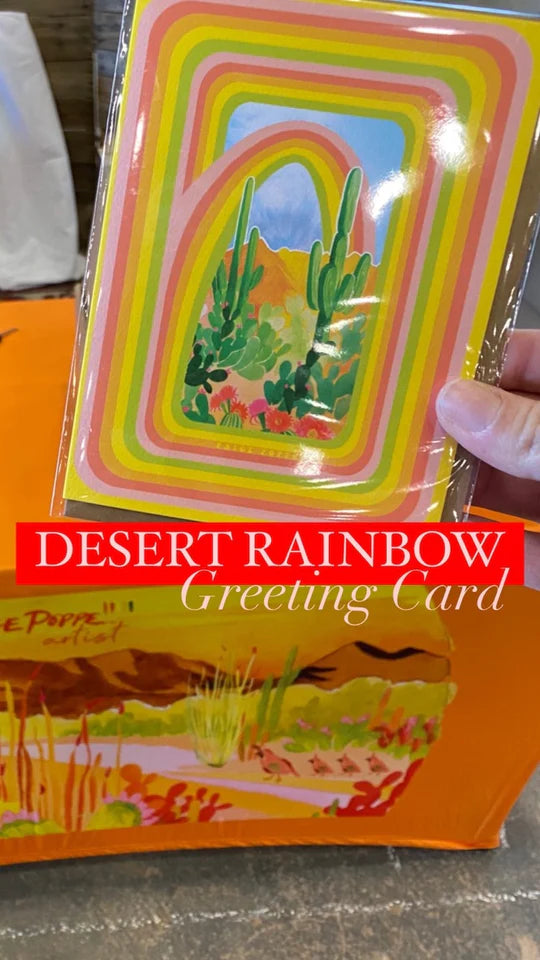 "Desert Rainbow" Greeting Card