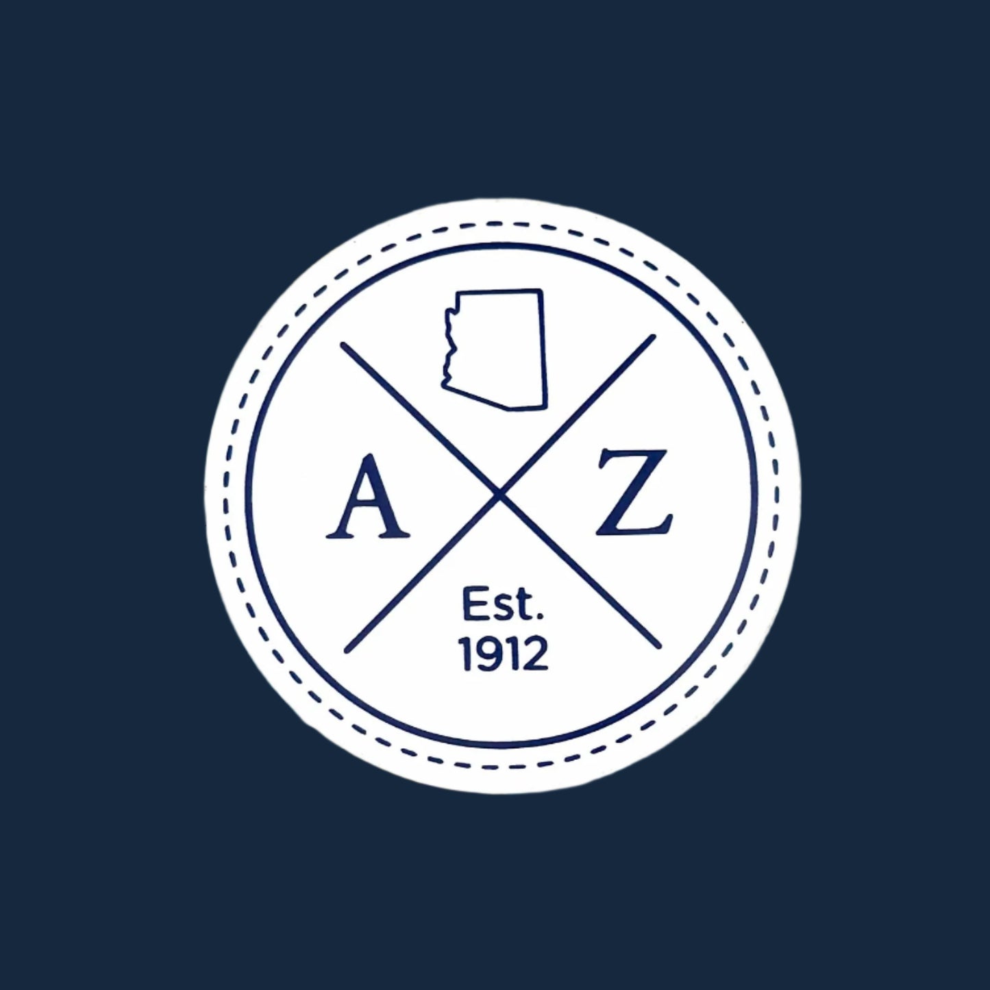 1912 AZ State Circle Sticker