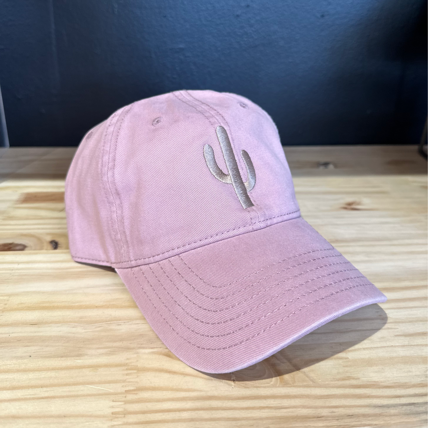 Simple Cactus Pink Dad Hat