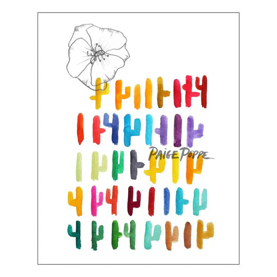 "Cacti Kaleidoscope" Watercolor Print