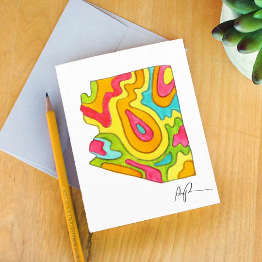"Vibrant Arizona" Greeting Card