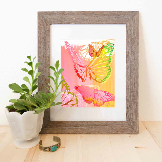 "Brilliant Butterflies" Watercolor Print