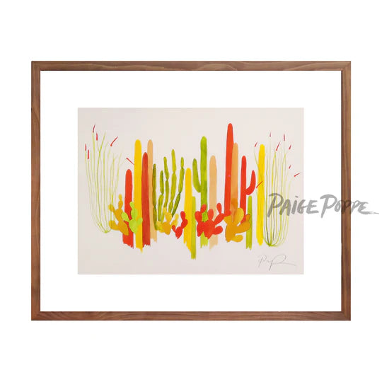 "Cacti Sungarden" Watercolor Print
