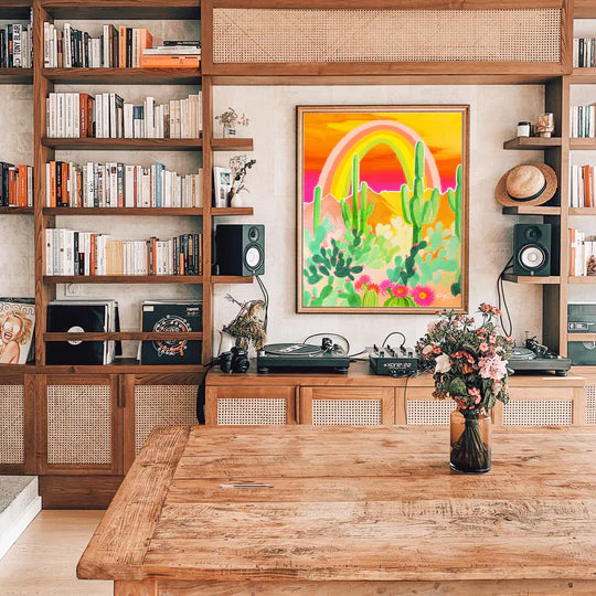"Desert Rainbow" Vertical Art Print