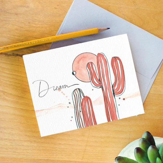 "Dream" Saguaro Greeting Card