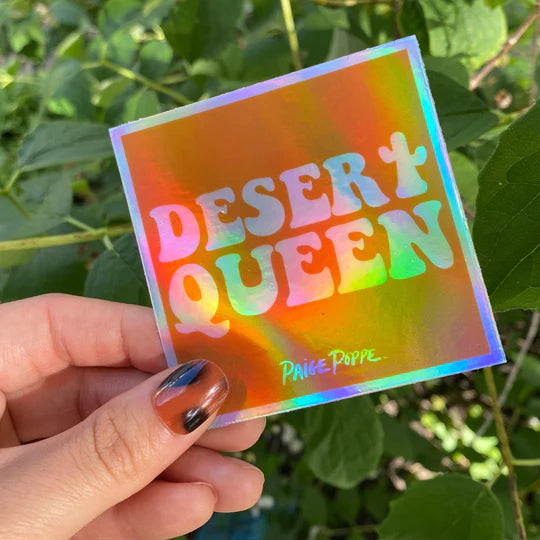 "Desert Queen" Holographic Sticker