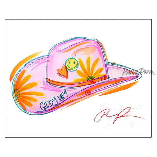 "Giddy Up" Watercolor Art Print