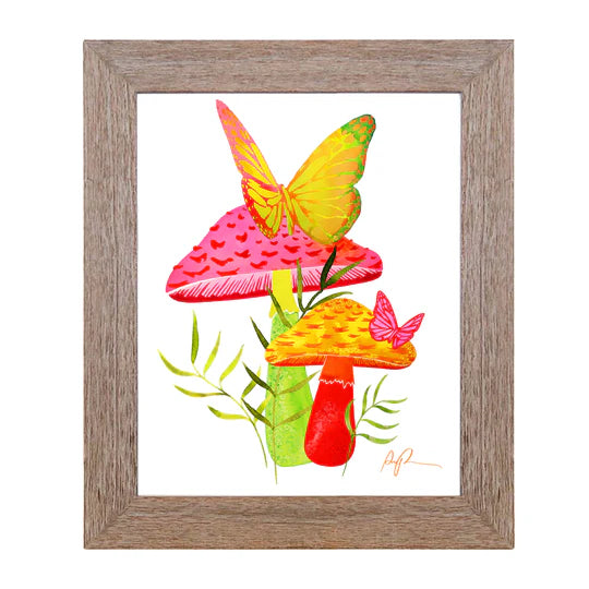 "Mushroom Metamorphosis" Watercolor Print