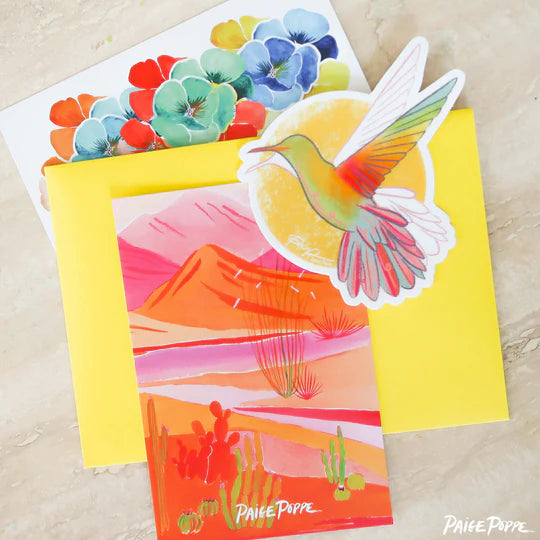 "Sunshine Hummingbird" Sticker