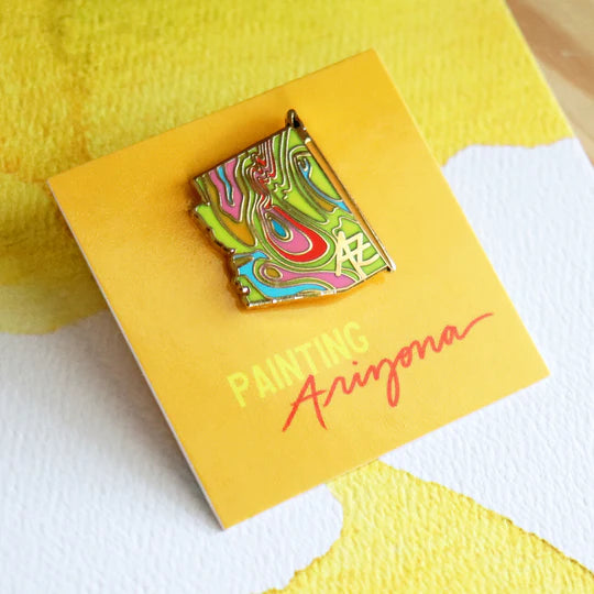 "Painting Arizona" Enamel Pin