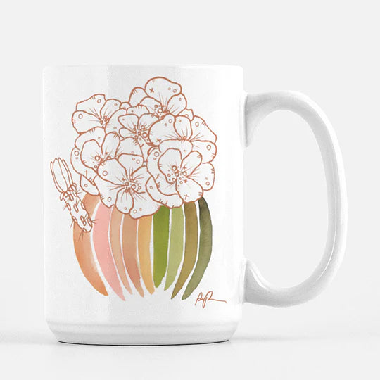 "Palette Blooms" Ceramic Mug