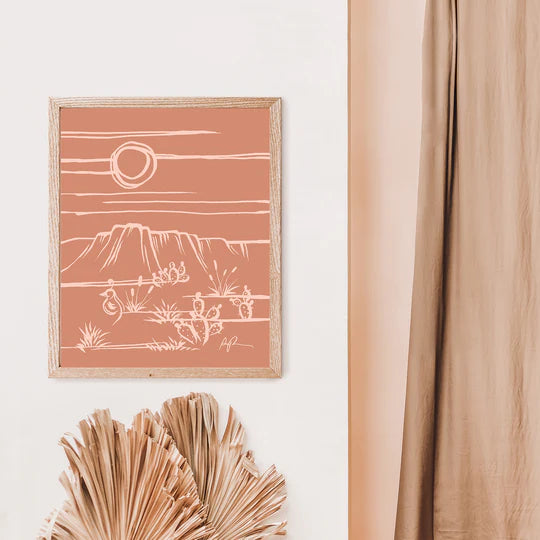 "Peach Sonora" Art Print
