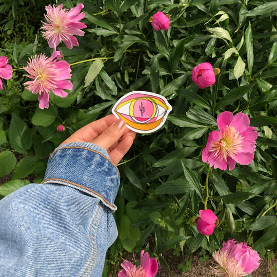 "Eye of the Desert" Sticker