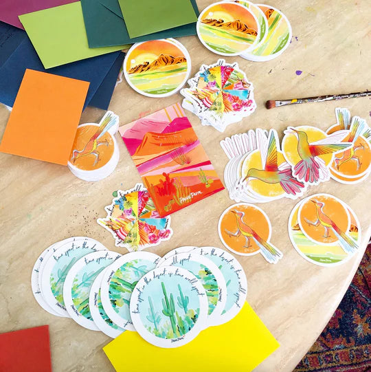 "Sunshine Hummingbird" Sticker