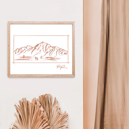 "Serene Sketch" Art Print
