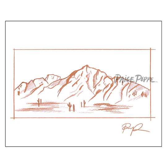 "Serene Sketch" Art Print