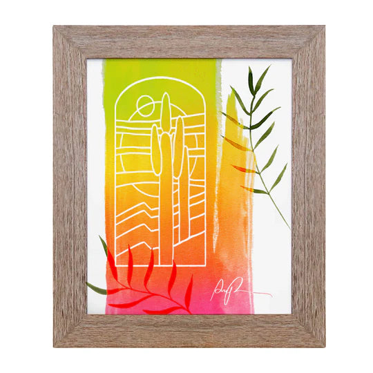 "Technicolor Treasure" Watercolor Art Print