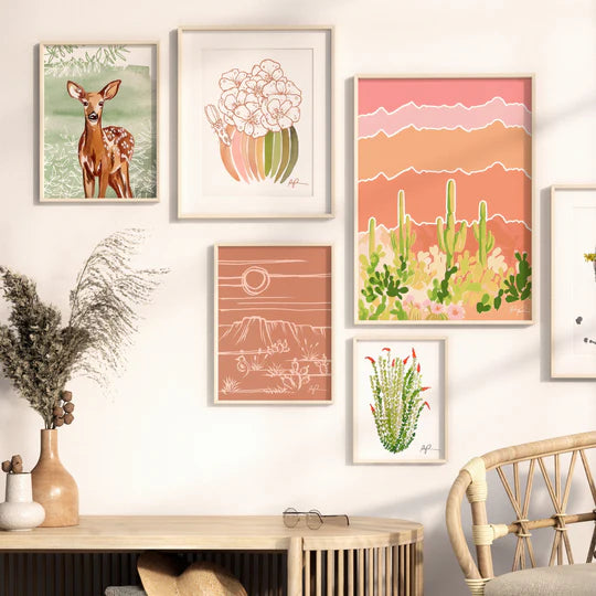 "Palette Blooms" Art Print