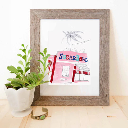 "Sugar Bowl" Watercolor Illustration Print