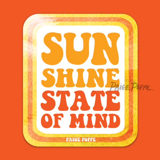 "Sunshine State of Mind" Sticker