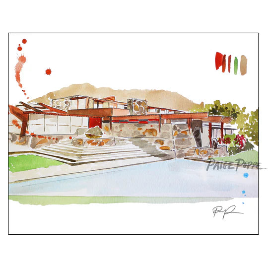 "Taliesin West" Architectural Art Print