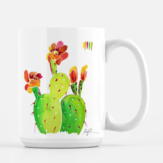 "Technicolor Blossoms" Ceramic Mug
