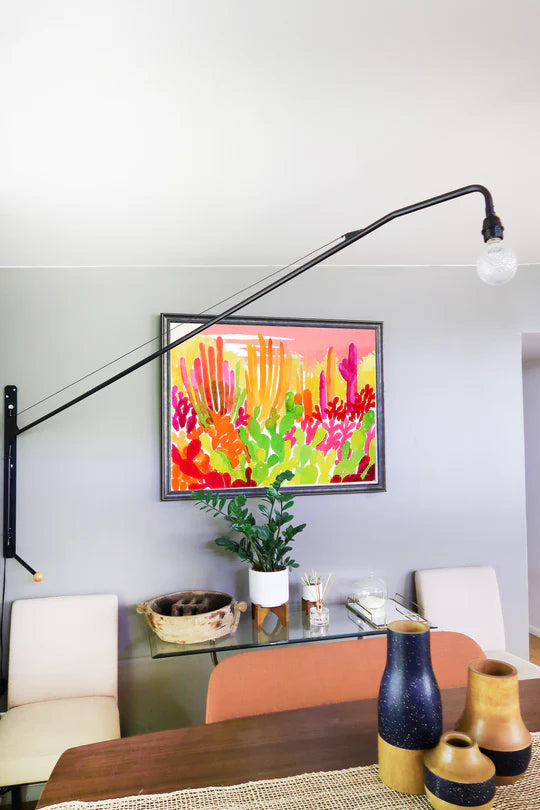"Technicolor Garden" Watercolor Print