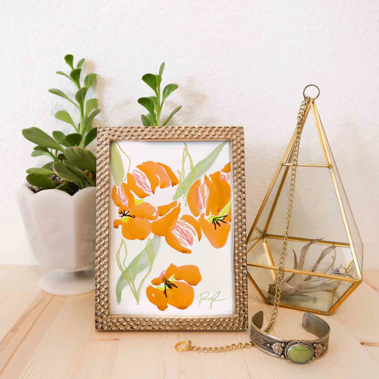 "Tulip Flourish" Watercolor Print