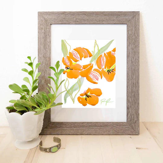"Tulip Flourish" Watercolor Print