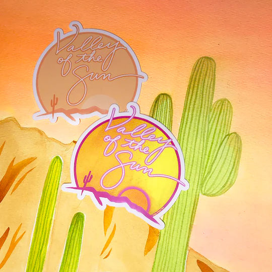 "Valley of the Sun" Neon Sticker