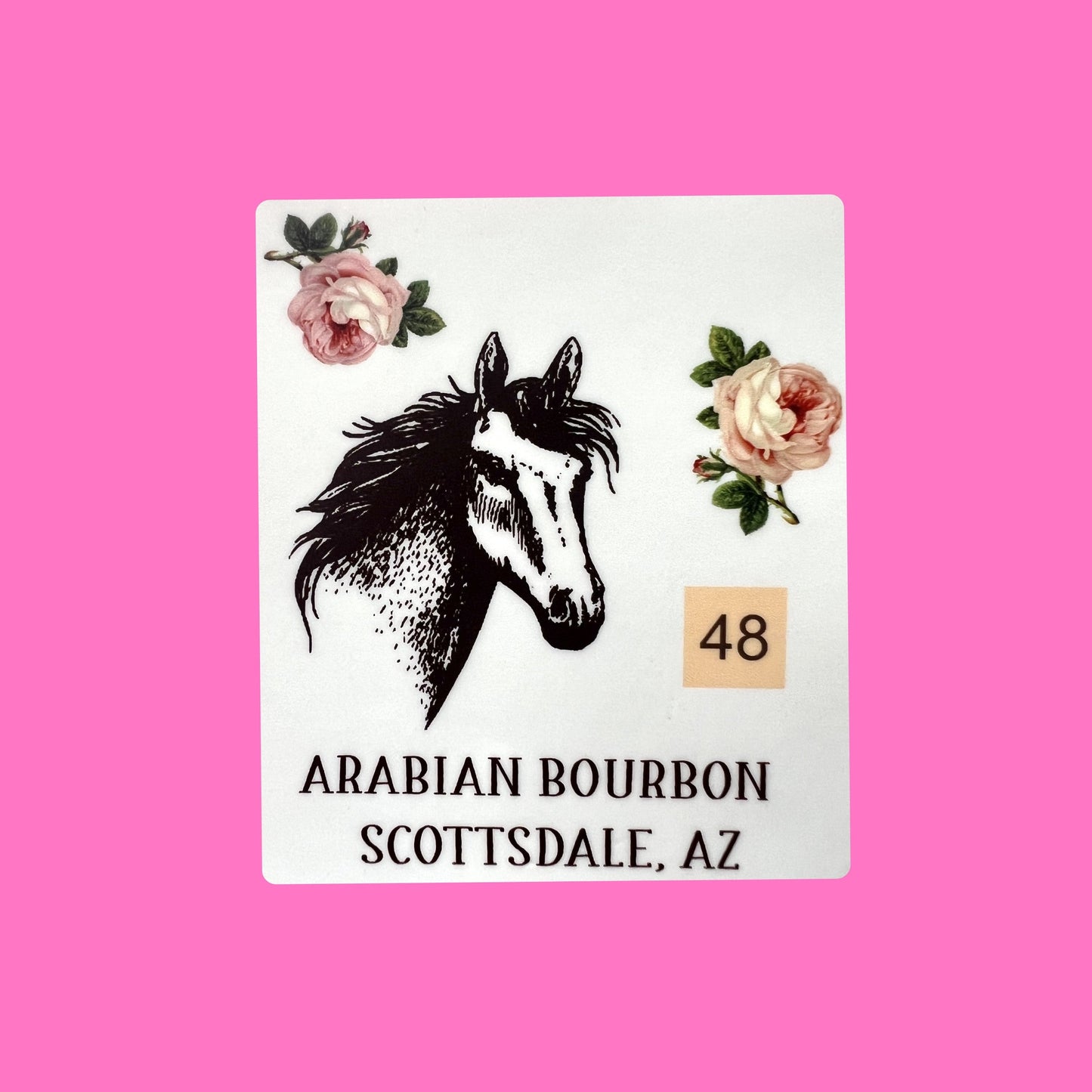 Arabian Bourbon Scottsdale Horse Sticker