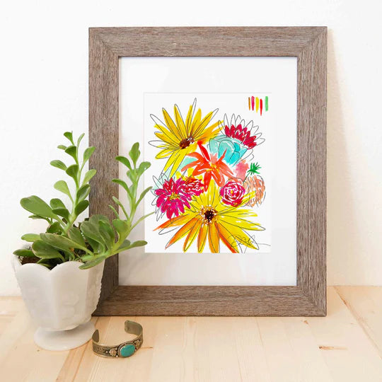 "Farmers Market Bouquet" Fine Art Print
