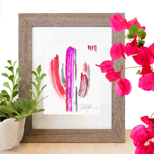 "Sweet Saguaro" Watercolor Print