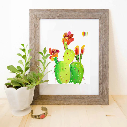 "Technicolor Blossoms" Watercolor Print