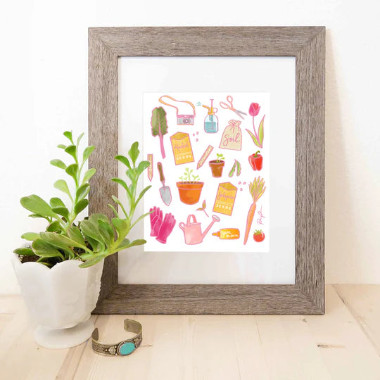 "The Joy of Gardening" Art Print
