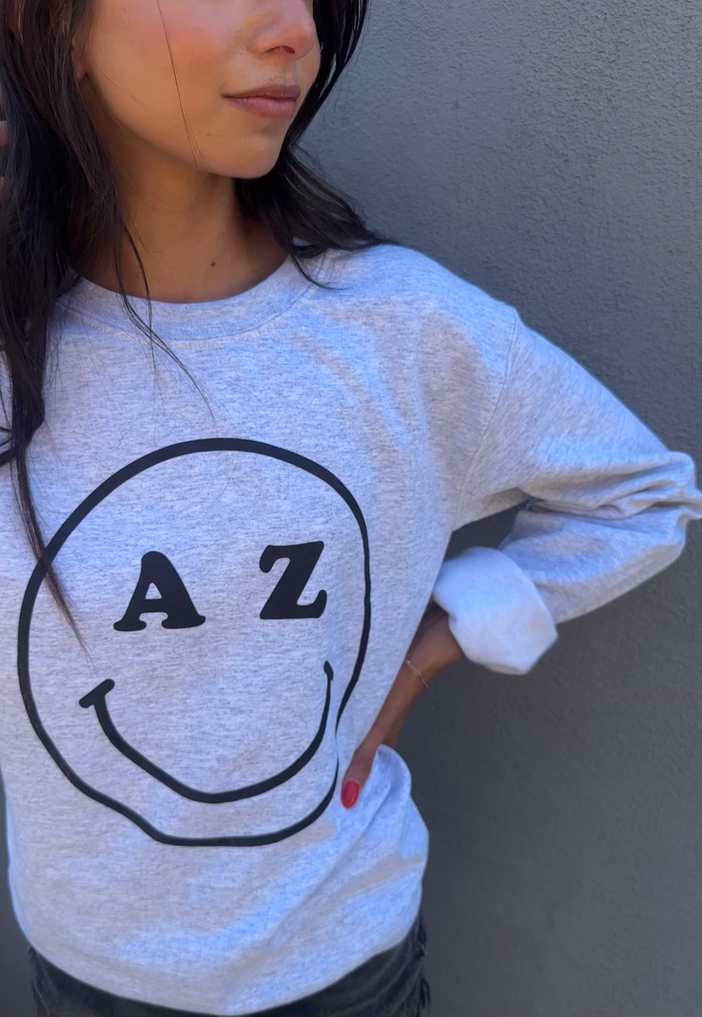 Smiley AZ Adult Sweatshirt