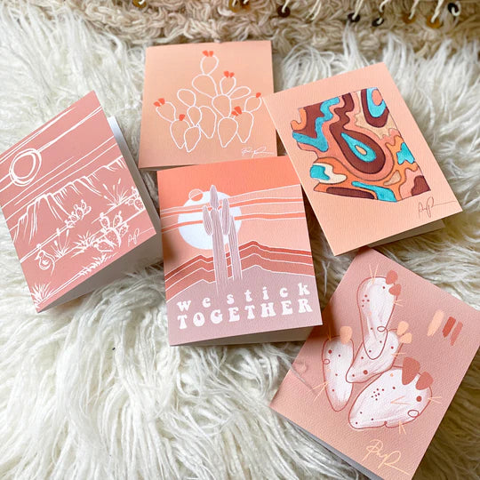 "Cactus Calm" Greeting Card