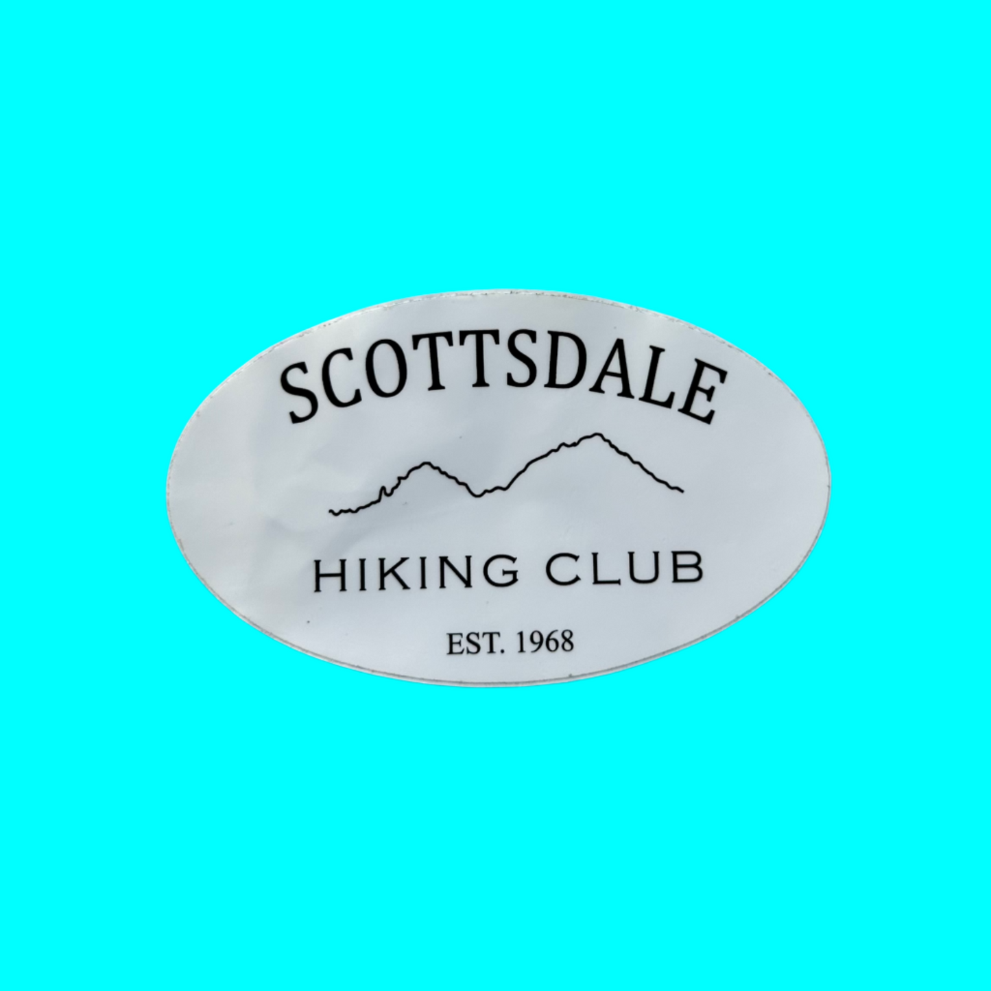 Scottsdale Hiking Club Est. 1968 Oval Sticker