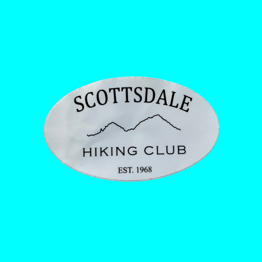 Scottsdale Hiking Club Est. 1968 Oval Sticker