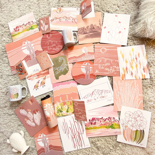 "Peach Sonora" Greeting Card