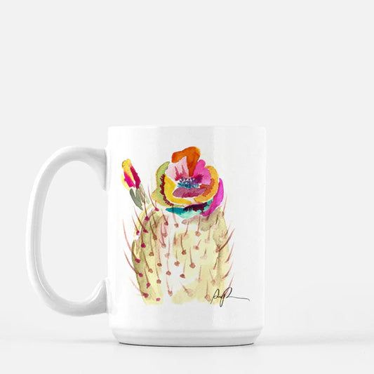 "Technicolor Bloom" Ceramic Mug