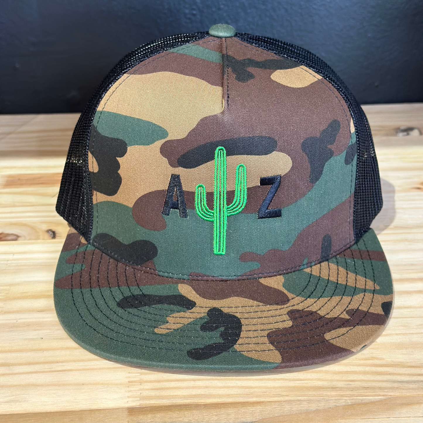AZ Cactus Camo Flat Bill Hat
