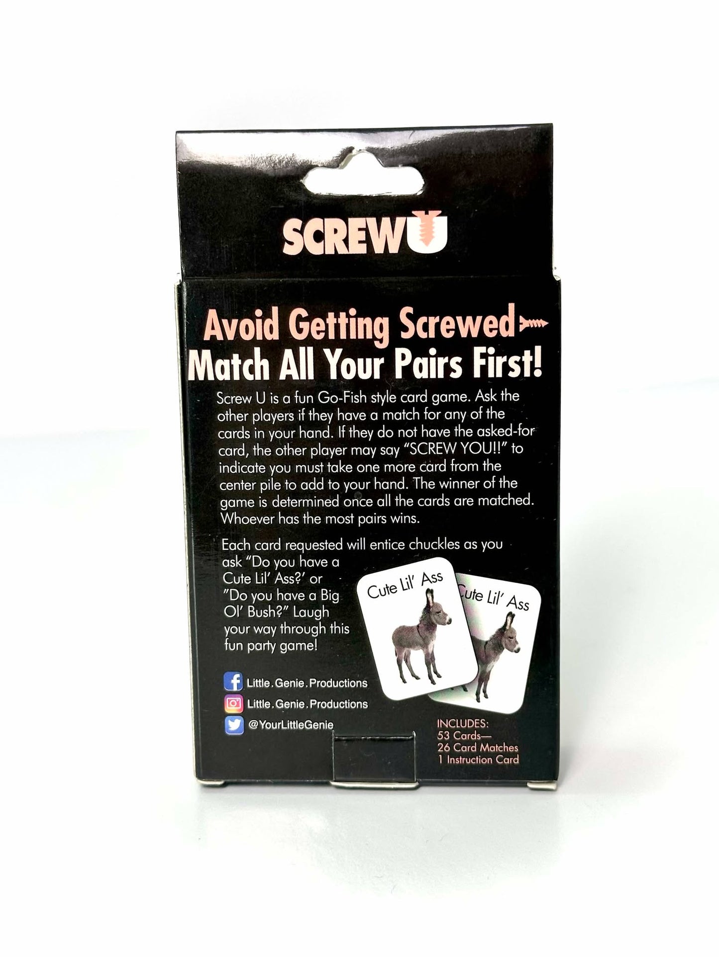 Screw U - Go Fish Style Card Game For Adults