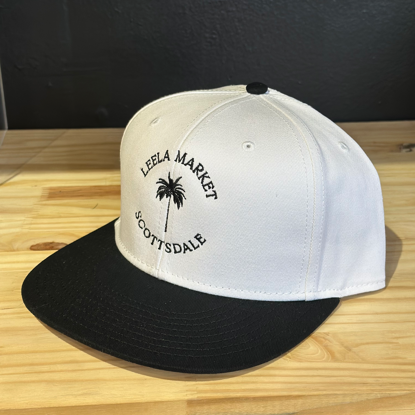Leela Market Skinny Palm Flat Bill Hat