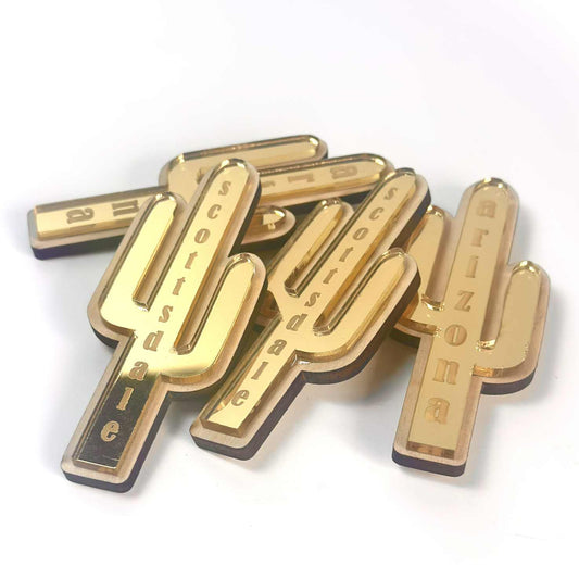 Scottsdale Arizona Mirror Wood Magnet