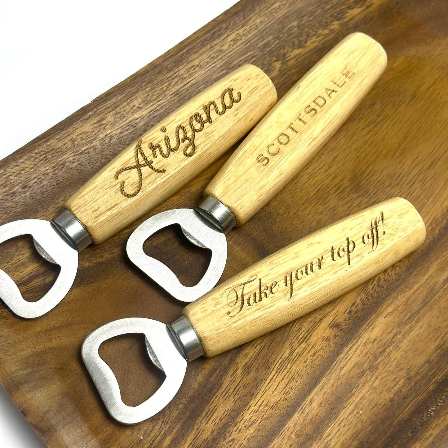 Wood Handle Bottle Opener