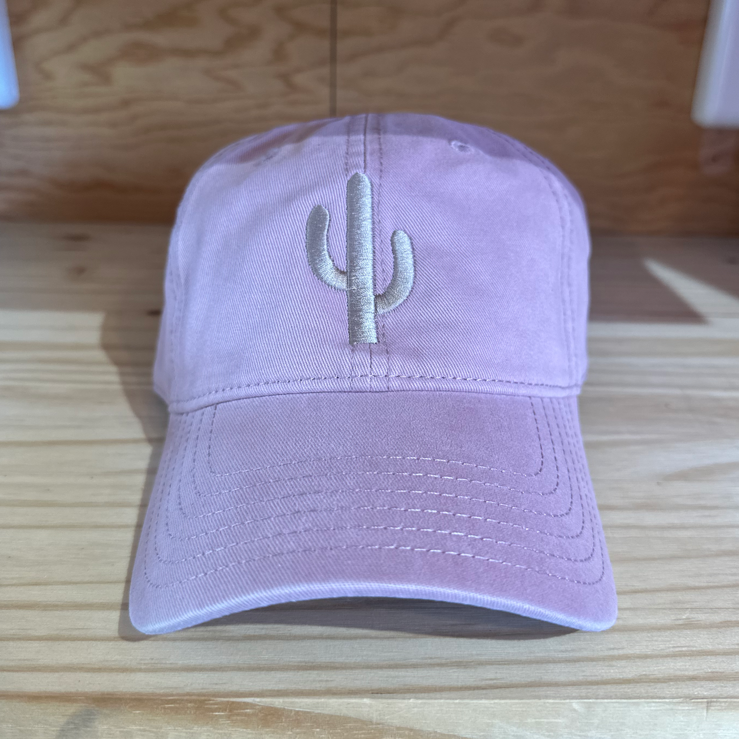 Simple Cactus Pink Dad Hat