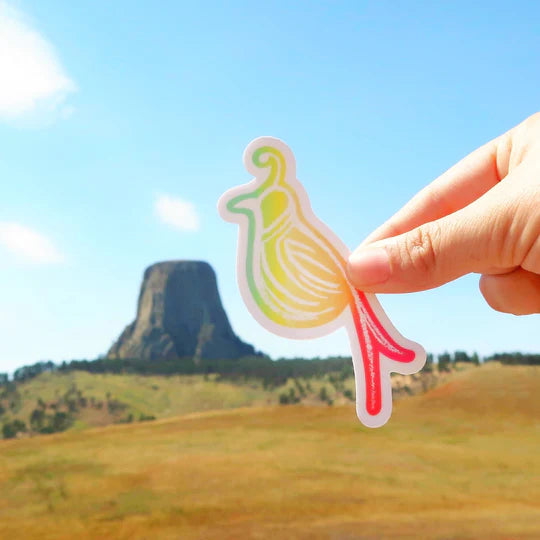"Technicolor Quail" Sticker